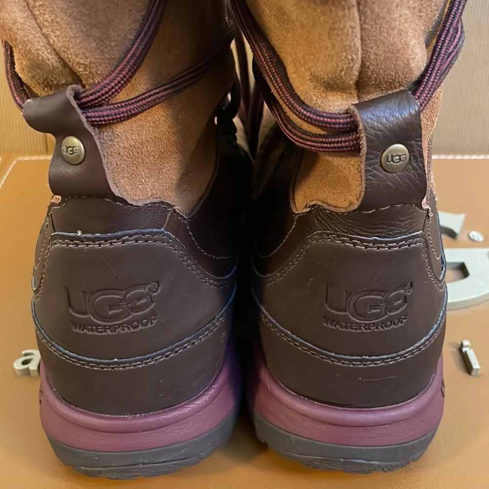 Brand New Womens UGG Orellen Chestnut Thinsulate Waterproof Winter Snow Boots - Picture 8 of 12